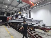 Mesin Pemotong Laser Fiber CNC 20kw Raycus/MAX untuk Logam Aluminium Baja Tahan Karat Besi 8025 Hoysook Harga
