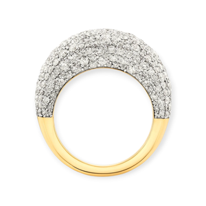 Bague de fiançailles Art déco en diamant de laboratoire de taille ronde de 6.00 carats Bague de bijoux unisexe en or blanc 14 carats - Product Image 2