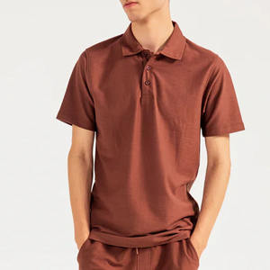 Hombres de moda para Polo Logo impreso personalizado 100% algodón Liso Golf para Polos Camiseta de punto sólido para hombres - Product Image 1