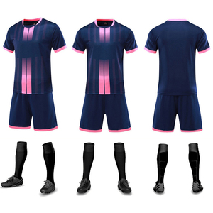 ชุดเสื้อเจอร์ซีย์ฟุตบอลสำหรับเด็กและผู้ใหญ่ผ้าโพลีเอสเตอร์100% เสื้อเจอร์ซี่สีชมพูจากอเมริกา