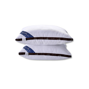 OEM ODM Vietnam Fabricación de almohada de cama de algodón compresible de alta calidad precio competitivo nuevo diseño de patrón de rayas - Product Image 1