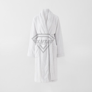 Good Quality Bathrobe New Luxury Hotel Home Sleep Bathrobe High Quality Soft 100% Cotton Men Sexy Plush Bathrobe OEM - Product Image 3