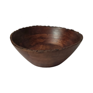 Cuenco para servir ensalada de madera de mango de lujo marrón oscuro Natural personalizable respetuoso con el medio ambiente Casa de Campo cocina mesa boda centro de mesa - Product Image 1