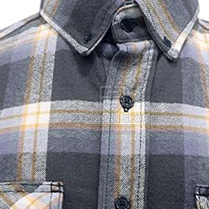 เสื้อเชิ้ตผ้าแฟลนเนลผู้ชายดีไซน์ใหม่ 100% ผ้าฝ้ายคุณภาพสูง แขนยาว ราคาส่ง MOQ ต่ำ ผลิตในปากีสถาน ระบายอากาศได้ดี - Product Image 4
