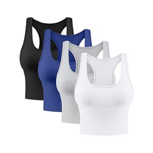 Soutien-gorge de fitness personnalisé pour femmes, vêtements de sport tricotés sans couture à dos nageur et confortables pour la salle de sport et le yoga, commandes en gros - Product Image 1