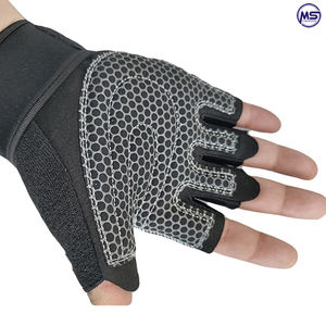 2022 hommes et femmes personnalisés demi-doigts gants d'haltérophilie haute qualité néoprène couleur unie meilleure conception - Product Image 3