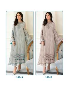 Traje pakistaní de diseñador en Heavy Fox Georgette con un elegante trabajo de secuencia de bordado y detalles Khatli perfectos para bodas - Product Image 3