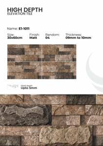 Azulejos de Porcelana para Paredes Exteriores de 300x600 mm para Fachadas - Product Image 3