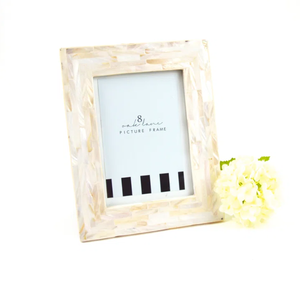 กรอบรูปชิปเซ็ตหอยมุกธรรมชาติระดับพรีเมี่ยมดีไซน์ดอกไม้และการฝังสำหรับบ้านที่หรูหรา - Product Image 5