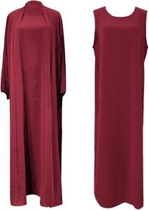 Nueva Abaya Tradicional Modesta para Mujer Musulmana, Vestido Largo hasta el Suelo, Manga Larga, Transpirable, Ligero, Ropa Exterior Árabe de Pakistán - Product Image 5