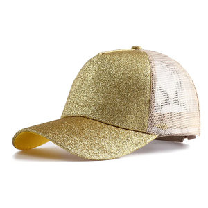 Women Men Six Panel Glitter Trucker Bling Mesh <b>Hat</b> Baseball Cap Sport Spring and <b>Summer</b> Baseball Caps - Product Image 3