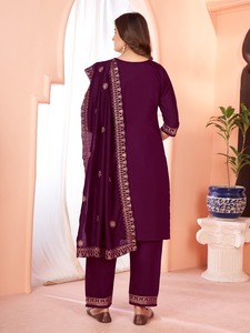 Pakistán al por mayor shalwar kameez / 3 piezas trajes de césped pakistaníes/Shalwar kameez pakistaní - Product Image 5
