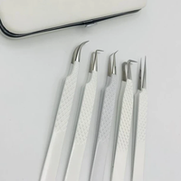 Pinzas Profesionales para Pestañas de Marca Privada, Acero Inoxidable, Logotipo Personalizado, Precisión, Durabilidad, Pinzas para Extensión de Pestañas de Volumen, Venta al por Mayor