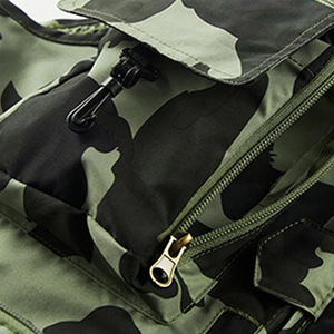 เสื้อกั๊กนิรภัยสำหรับทุกเพศเสื้อกั๊กป้องกันการก่อสร้างมีแถบสะท้อนแสงติดโลโก้แบบใหม่ - Product Image 4