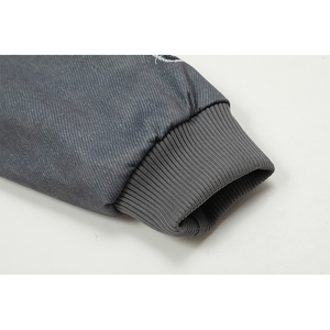 Chaqueta de Béisbol Americana Retro de Otoño con Cremallera Completa y Estampado de Calavera y Esqueleto Personalizado, Chaqueta Vintage de Algodón para Hombre - Product Image 5