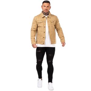 Veste en jean tendance automne moto veste slim pour hommes veste décontractée belle veste en jean OEM - Product Image 6