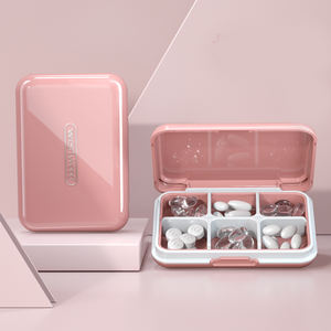 <span class=keywords><strong>Pilulier</strong></span> de luxe JUXINDA adapté à 7 jours de médicaments <span class=keywords><strong>matin</strong></span>, midi et <span class=keywords><strong>soir</strong></span>, coupe-pilules, distributeur de médicaments portable - Product Image 1