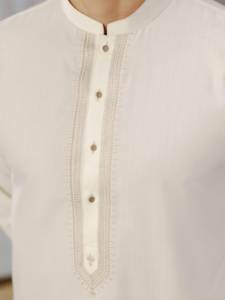 Salwar Kameez pakistanais pour hommes, vêtements confortables à porter, tenue traditionnelle musulmane, coupe régulière pour tous les jours, Eid et prière du vendredi - Product Image 4