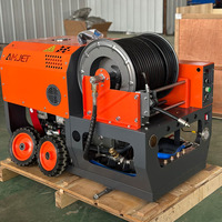 Puissant avec télécommande sécurité barre parallèle moteur à essence 200bar 70lpm égout jet machine nettoyeur de vidange