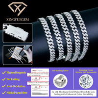 Livraison Rapide Bracelet Maillon Cubain 6mm Miami Moissanite Diamant VVS GRA Iced Out Hip Hop Argent 925 Bijoux Hip Hop Homme