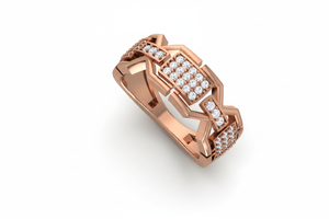 14K Gold Diamond <b>Ring</b> for Women – Luxury Elegant Statement Jewelry - Product Image 4