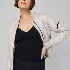 Custom Made Logo Quilted Padded Canvas Thin Lightweight High Quality Bomber <b>Jacket</b> for <b>Men</b> Winter Season - Product Image 5