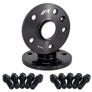 2 entretoises de roue noires 12 mm centrées 57,1 avec - Product Image 1