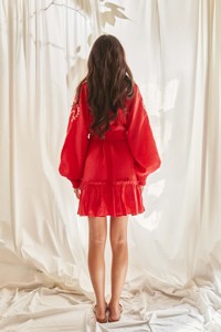 Más alta y de moda de lujo bordado con cuentas Boho Chic cuello profundo mujeres fiesta desgaste Maxi traje Sexy vestido largo bordado - Product Image 6