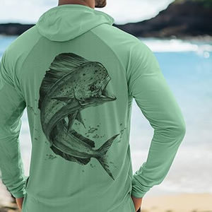 Chemise de pêche personnalisée à séchage rapide manches longues 100 pour cent Polyester Top qualité fournisseurs pakistanais maillot de pêche - Product Image 3