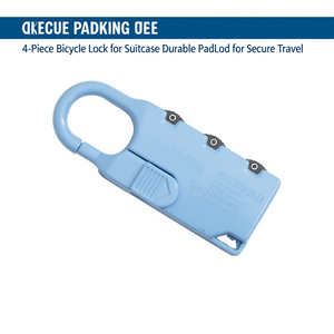 4-Piece Bicycle Lock for Suitcases Durable <b>Padlock</b> for Secure Travel - Product Image 2