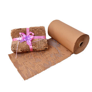 Convenient Honeycomb Wood <b>Roll</b> Dispenser Economical Protective Film Easy-to-Use Void Fill Kraft <b>Paper</b> Cushion Packaging - Product Image 2