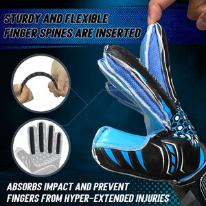 Direct Factory Professional Football <b>Goalkeeper</b> <b>Gloves</b> Latex Waterproof Breathable Adjustable Wrist Strap Outdoor Soccer <b>Gloves</b> - Product Image 3