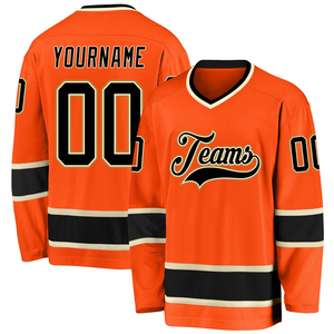 Custom Any Embroidery Logo Name Number Size <b>Men</b> Reversible Sublimated Mesh Polyester V-neck Full Sleeve Ice Hockey Jerseys for - Product Image 1