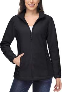 Chaqueta de Forro Polar Ligera para Mujer, Transpirable, de Manga Larga, Cálida y Suave, Rellena de Algodón, para Invierno, Talla Grande - Product Image 3
