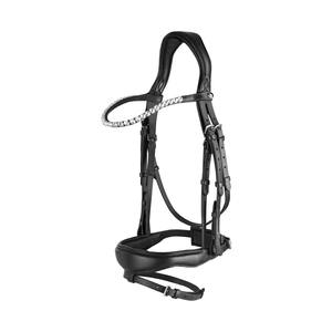 Vente chaude Fancy Show Bridle Exportateur indien Portable Western Riding Gear Cuir PVC Noir Couleur 100% Prix compétitif - Product Image 4