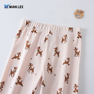 Pyjamas de Noël pour enfants, garçons et filles, motif <span class=keywords><strong>renne</strong></span>, côtelé, 100% coton biologique, respirant, doux, ensemble long, automne - Product Image 4