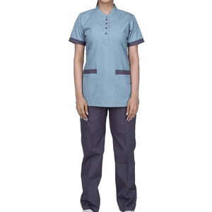 Wholesale Medical Uniform For Women's Two-Piece Medical Uniform Set for Healthcare with Short Sleeve Top & Trousers - Product Image 5