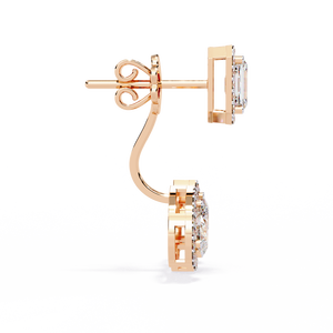 Pendientes Brillantes de Oro de 18K con Diamante Cultivado en Laboratorio, Pendientes de Diamantes Premium - Product Image 4