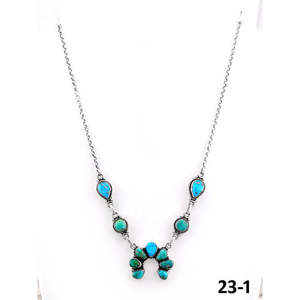 Collier artisanal en turquoise du Sud-Ouest et argent sterling, cadeau idéal - Product Image 1