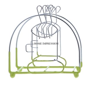 Porte-serviettes en métal Décoration de table de luxe durable Porte-serviettes Design personnalisé Matériau en acier inoxydable Grands porte-serviettes - Product Image 5