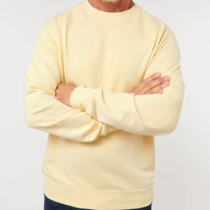 100% coton polaire sweat-shirt en mélange de coton pull ras du cou pour hommes - Product Image 1