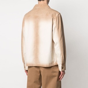 Veste en jean matelassé 98% coton 2% Spandex pour hommes, avec support de style streetwear, coupe-vent, fourrure en polyester à enduction douce - Product Image 4