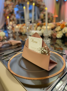 Servilletas de Mesa Modernas de Poliéster de Lujo - Detalle de Costura a la Vista - 20x20 Pulgadas - Calidad Profesional para Uso Doméstico y Bodas/Eventos - Product Image 3