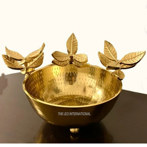 Set of 2 Golden Aluminum Rectangular Chocolate Nuts <b>Serving</b> Trays Dry Fruit and Chocolate with Gold Handle Free Decorative Style - Product Image 3