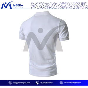 <b>High</b>-Performance <b>Men's</b> for Polo <b>Shirt</b> <b>with</b> Classic <b>Collar</b> Sweat-Wicking and Breathable Solid Pattern Knitted Fabric ODM Supply - Product Image 4