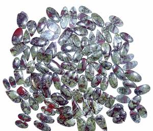 Cabochon en vrac de haute qualité Dragon Blood Jasper Gemstone Quartz naturel pour la fabrication de bijoux Paires - Product Image 1