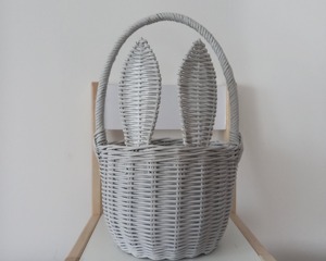 Cesta de Pascua con Orejas de Conejo, Cesta de Almacenamiento Hecha a Mano, Ecológica, de Ratán Natural, Moderna, Multifuncional, Artex Green Earth, Hecha en Vietnam - Product Image 5