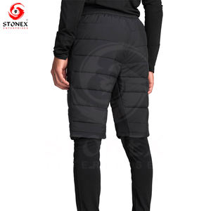 Pantalones cortos de cintura media con cordón alto para hombre OEM lavado ácido desteñido al sol con estampado abullonado patrón sólido-pantalones cortos con estampado desteñido al sol para hombre - Product Image 2