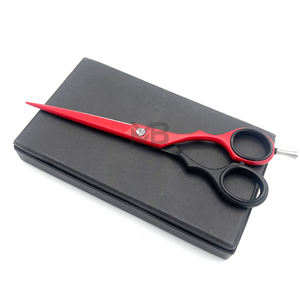 Nuevas y elegantes herramientas de barbería, tijeras de adelgazamiento rectas de acero inoxidable, agarre de mano alto, la mejor calidad - Product Image 1