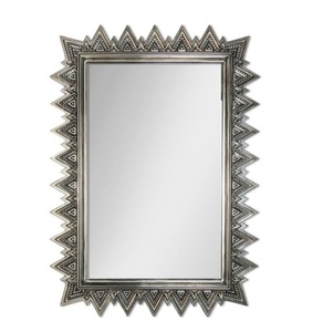 Espejo de pared de metal fundido con diseño personalizable, decorativo para el hogar, aspecto Vintage, montado en la pared, sala de estar, dormitorio, uso, espejo de pared - Product Image 6